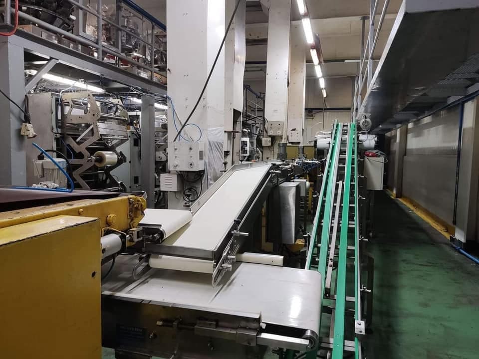 PU belt conveyor in a production area
